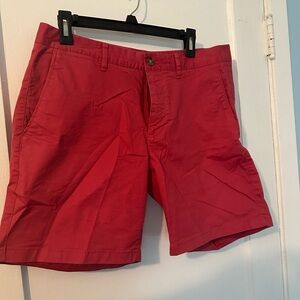 Bonobos Classic Red Men's Flat Front Shorts 7” inch inseam